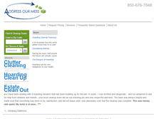 Tablet Screenshot of clutterhoardingcleanup.com